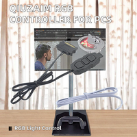 Contrôleur ARGB QiuzAim pour PC de jeu de bureau, hub RGB facile à contrôler pour ventilateur à prise 5v 3 broches, changement de couleur d'éclairage LED 368RGB