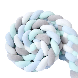Custom Bedding Set Newborn Nest Lounger <strong>Bed</strong> Support Infant Cotton Braid Baby <strong>Cot</strong> <strong>Bumper</strong> Knotted Braided Crib for - Product Image 6