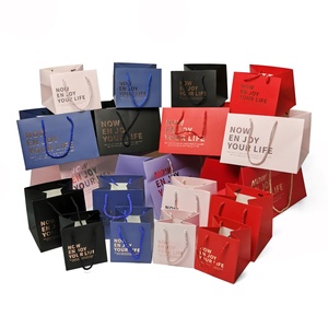 Luxury Shopping Tote Gift Paper Handle Bag Logo Customized Cardboard Jewelry Gift Bag Necklace - Product Image 2