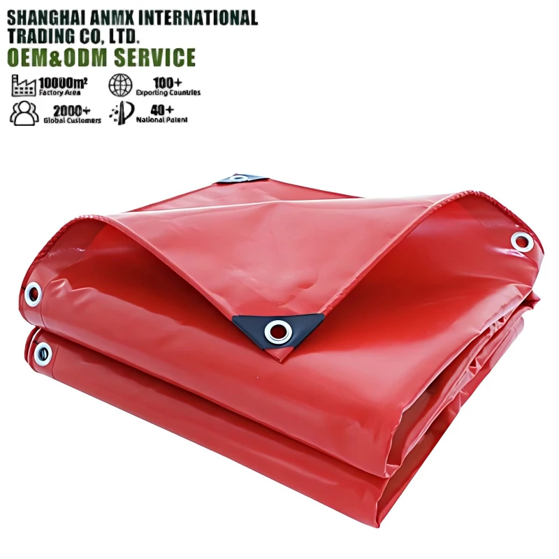 Customized Waterproof Fireproof Sunproof UV-Resistant PVC Canvas Tarpaulin Fabric for Industrial Truck Trailer Cover