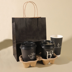 Prix d'usine pas cher Logo personnalisé 8 12oz 16oz simple double paroi à emporter tasse à café pour boisson chaude avec couvercle gobelets en papier jetables - Product Image 5