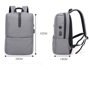 Custom Wholesale Trending Oxford Unisex Bookbag USB Charging Port Zipper Closure Business <b>Laptop</b> <b>Backpack</b> Outdoor - Product Image 1