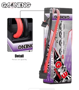Batteria LiPo GNB GAONENG ad Alta Capacità 6500MAH 2S HV 7.6V 130C con Cavo XT60 e Custodia Rigida per Auto e Barche <span class=keywords><strong>RC</strong></span> 1:10 - Product Image 1