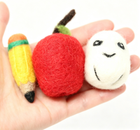 Jouet pour chat en feutre de laine fait main en forme de crayon, jouet à mâcher amusant pour animaux de compagnie, jouet interactif en feutre doux pour chaton