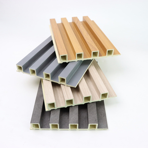 Paneles de Pared Acanalados de PVC WPC de Instalación Rápida, Tableros para Decoración del Hogar, Papel Tapiz Impermeable para Interiores, Decoración de Paredes - Product Image 1