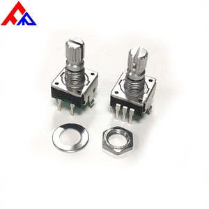 Nouveau Codeur incrémental rotatif à arbre plat et à arbre à rouleaux 5 broches, modèle EC12/PEC11, avec interrupteur, DC5V, montage enfichable, arbre de 6mm - Product Image 6