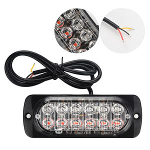 Luz estroboscópica de recuperación de Flash para <span class=keywords><strong>coche</strong></span>, señal de emergencia de 12 Led, luz de rotura de parrilla naranja, Luz antiniebla ámbar, faro de advertencia - Product Image 3