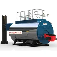 Otomatis 1 hingga 20 ton Gas Alam LPG Diesel Oil Fired Industrial Steam Boiler Harga