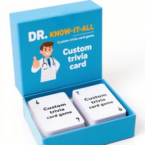 Fabricante impresión personalizada Q & A conocimiento rompecabezas preguntas tarjetas <span class=keywords><strong>trivia</strong></span> juego <span class=keywords><strong>de</strong></span> cartas cubierta 2 pilas con caja - Product Image 2