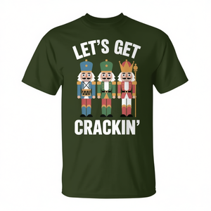 Camiseta navideña con diseño divertido de cascanueces, Let's Get Crackin' Nutcrackers - Product Image 2