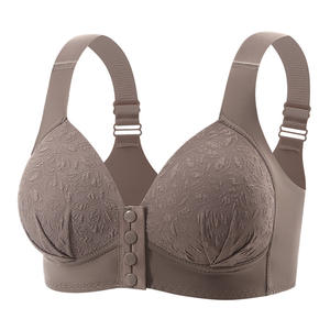 Nouveau soutien-gorge push-up pour maman, grande <span class=keywords><strong>taille</strong></span>, respirant, confortable, absorbant la transpiration, sans armatures, avec boucle frontale, grande poitrine, <span class=keywords><strong>plus</strong></span> petit volume, froncé - Product Image 5