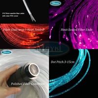 Cable de Fibra Óptica PMMA con Brillo Lateral, Carcasa de PVC, Cable de Fibra Óptica con Brillo Lateral para Iluminación Exterior