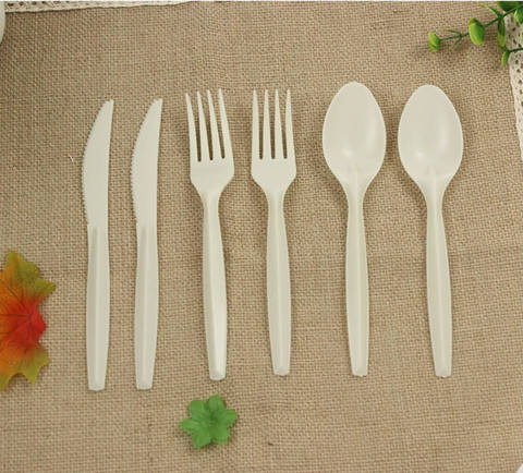 Wholesale Eco Friendly Biodegradablespork High Quality Biodegradable Spork Factory Knife And Spoon