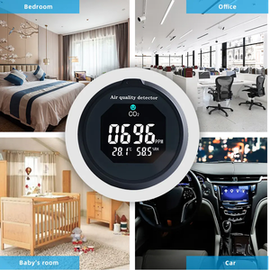 Monitor pengontrol Co2 3 <span class=keywords><strong>in</strong></span> 1, pengukur kualitas <span class=keywords><strong>Gas</strong></span> karbon dioksida penganalisis <span class=keywords><strong>Gas</strong></span> dalam ruangan rumah sekolah Hotel penggunaan mobil - Product Image 2