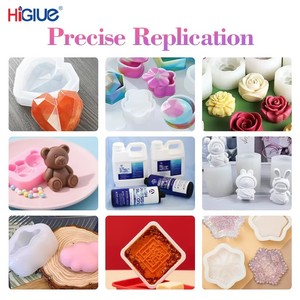 Caoutchouc de silicone liquide RTV2 haute dureté pour la fabrication de tampons de tampographie, matière première silicone pour moules - Product Image 1