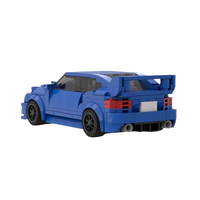 Blocs de construction en plastique MOC 70675 Série Speed, modèle de voiture de course japonaise Impreza bleue à 8 goujons, compatible avec d'autres marques