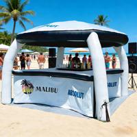 Bar de plage gonflable en PVC de qualité commerciale DST avec une capacité de 100 à 500 kg, logo personnalisé et garantie de 3 ans pour les événements