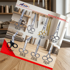 Ciseaux de coiffure professionnels Asap pour droitiers, en acier inoxydable, lame 4Cr13, pointe acérée, manche long, pour salon et barbier - Product Image 3