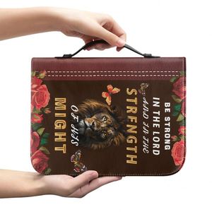 Klassieke Stijl Pu Lederen Bijbelhoes Kruis Christendom Beschermend Leer Dragen Kerk Pu Bijbeltas Past Bij Uw Voorkeuren - Product Image 3
