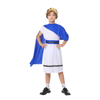 2026 Costume de cosplay d'Halloween, thème mythologie grecque médiévale, Toge Olympienne Zeus et Déesse, avec coiffe et ceinture, en matériau PET, impression numérique