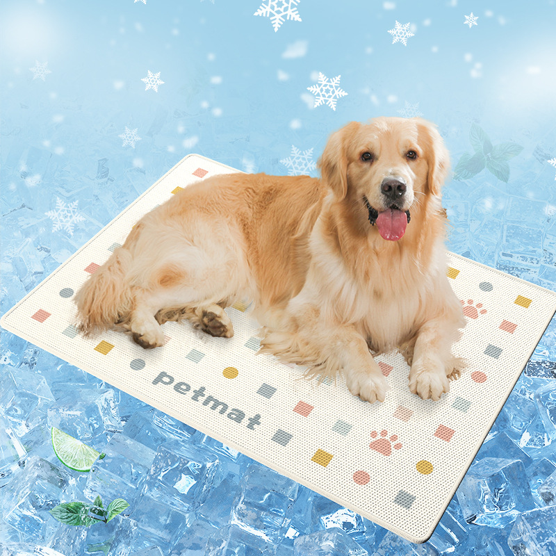 Alfombra para mascotas Ice Silk - Beige manchado