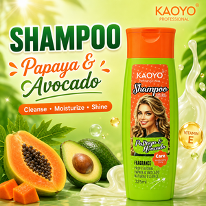 Ensemble Shampooing et Après-Shampooing à la Papaye Marque Blanche pour <span class=keywords><strong>Cheveux</strong></span> Secs Usage Quotidien – <span class=keywords><strong>Soin</strong></span> Capillaire Avocat pour des <span class=keywords><strong>Cheveux</strong></span> Lisses et Brillants - Product Image 4