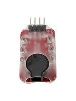 1 pièce Alarme de basse tension pour batterie Lipo 7.4V-11.1V 2S-3S avec avertisseur sonore et indicateur LED Dropship
