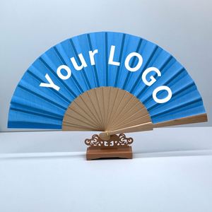 Abanico de Mano de Bambú con Impresión Personalizada, Abanico Plegable de Madera Rojo para Decoración, Precio de Fábrica, para Bodas - Product Image 4