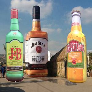 زجاجة نبيذ أو بيرة أو ويسكي قابلة للنفخ عملاقة للدعاية الخارجية، مصنوعة من مادة أكسفورد/بي في سي، معتمدة من الاتحاد الأوروبي - Product Image 1