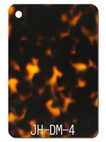 Feuille acrylique jaune acétique à motif léopard en écaille de tortue découpée au laser pour mur