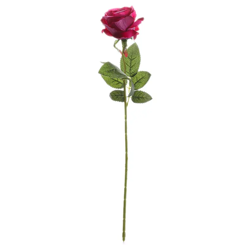 कृत्रिम फूल यथार्थवादी खिलना रेशम एकल लंबे स्टेम शादी ब्राइडल शावर पार्टी घर मेज सजावट के लिए गुलाब