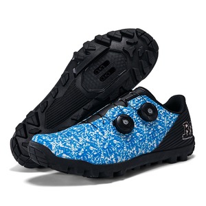 Chaussures de cyclisme géométriques roses avec fermeture Boa et empeigne synthétique pour la pratique en extérieur - Product Image 3