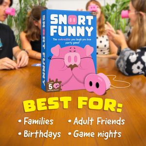Juego de Mesa Oinkredible para Familias, Niños y Adultos, de 4 a 8 Jugadores, Edad 8+, Incluye 150 Tarjetas de Desafío y 5 Boquillas de Cerdo - Product Image 4
