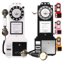 OEM ODM Kustom LOGO Anda Paket Foto Booth Solo Voice Mail LAN Berkabel Pernikahan Terpasang di Dinding London Audio Guestbook Telepon 16GB