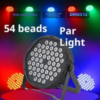 Vente chaude Nouveau 60w Led Éclairage De Scène Commande Vocale Coloré 54wpar Barre Lumineuse Performance Teinture De Mariage Led Plat Par Lumière