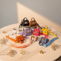 Mini-rugzak sleutelhanger PU-leer kleine tassen voor portemonnee portemonnees zak lippenstift tas oordopjeshouder datakabel organizer etui