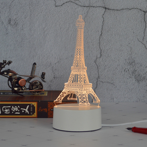 Plastic <strong>Base</strong> 3D <strong>Led</strong> Sensor Night <strong>Light</strong> Creative Children's Lamp <strong>Led</strong> Lamp for Home - Product Image 4