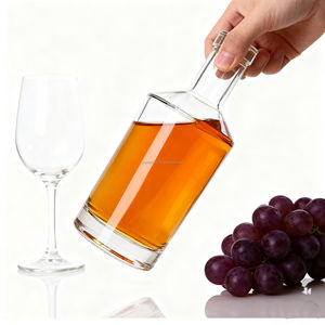 Botellas de Vidrio Personalizadas de Lujo para Licores de 500 ml, 700 ml, 750 ml, Diseñadas para Tequila, Ron, Whisky, Vodka, Ginebra, con Tapones de Corcho de Calidad - Product Image 6