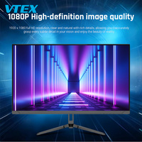 Moniteur d'ordinateur 23.8 pouces FHD IPS Panel 100Hz Taux de rafraîchissement Angle de vision large en option Lumière RVB Haut-parleur Moniteur de jeu de bureau
