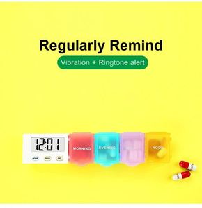 With Reminder Alarm Portable Daily Pill Box Small Medicine Organizer for Vitamins Supplements Fish Oil Custom Logo - Product Image 2