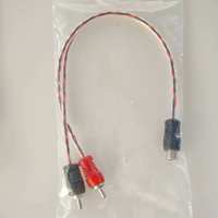 Câble adaptateur RCA Y Splitter 1 vers 2, paire torsadée mâle vers mâle, câble séparateur audio pour voiture, câble 2RCA mâle vers 1RCA femelle