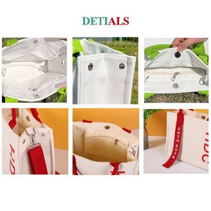 Borsa di tela con logo personalizzato all'ingrosso di TY OEM riutilizzabile borsa della <span class=keywords><strong>spesa</strong></span> con cerniera in tela borsa da spiaggia con cerniera - Product Image 5