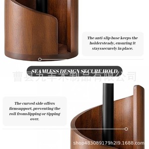 Wooden Tissue Holder Solid Wood <b>Desktop</b> Storage Rack Modern Design For Home Office Living Room Bedroom Decorative Item Organizer - Product Image 5