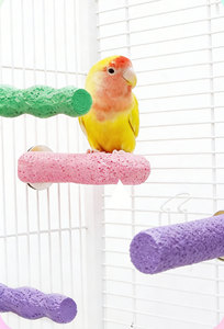 Plataforma de Resina Ecológica para Aves, Poste para Moler Pechera y Garras de Loros, Accesorio para Jaulas de Interior/Exterior - Product Image 2