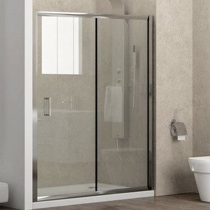Kamalu modello K410N cabina doccia altezza 160cm nicchia 180cm porta pieghevole telaio in acciaio inox e alluminio per alberghi & ville - Product Image 1