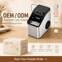 Máquina de Fazer Bolas de Gelo por Atacado, 8 Bolas por Ciclo, 15-25 Min, Aço Inoxidável 304, OEM ODM CKD SKD, Logotipo Personalizado para Distribuidores e Marcas