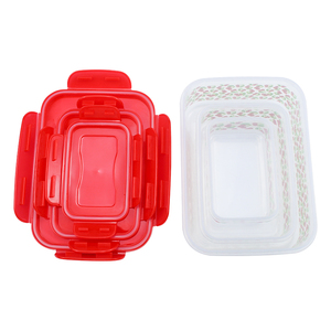 Impression par transfert de chaleur rectangle de qualité alimentaire 3 pièces ensemble PP plastique <span class=keywords><strong>bento</strong></span> boîte à lunch pour conteneur - Product Image 5