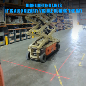 New ruilai RGB Laser cảnh báo ánh sáng cho Scissor Lift xe an toàn khu vực chỉ số DC10-80V IP65 nhôm nhà ở - Product Image 2