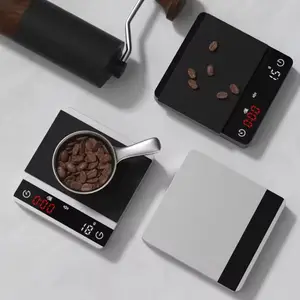 Silicone écologique de vente chaude et multifonctionnel intelligent avec fonction de tare de minuterie et échelle de café à arrêt automatique