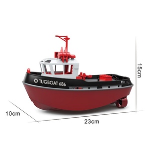 Kk New <span class=keywords><strong>Mini</strong></span> <span class=keywords><strong>Tugboat</strong></span> 2.4G 1/72 Quy Mô Chống Va Chạm Thân Máy bay 8 Km/h Tốc Độ 15Min Thời Hạn <span class=keywords><strong>RC</strong></span> Thuyền Kid Của Mô Phỏng Ánh Sáng Không Thấm Nước - Product Image 2